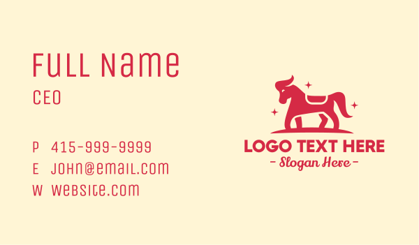 Star Horse Pony Business Card Design Image Preview