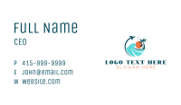 Travel Beach Getaway Business Card Image Preview