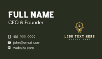 Deer Hunting Shield Business Card Design