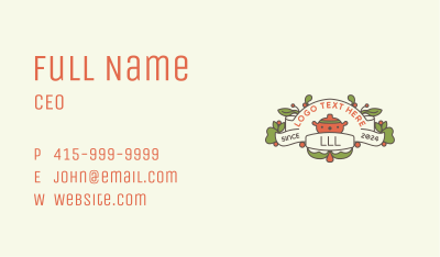 Culinary Cooking Cafeteria Business Card Image Preview