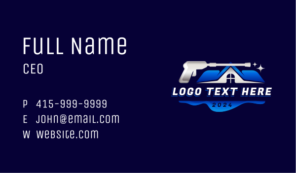 Power Wash Sanitation Business Card Design Image Preview