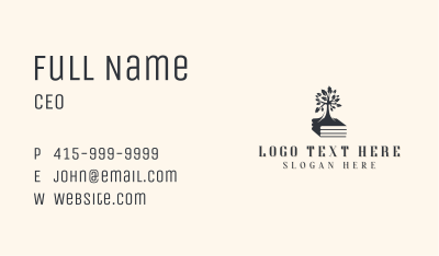 Book Tree Bookstore Business Card Image Preview