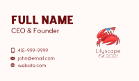 Summer Sunglasses Crab Business Card Image Preview