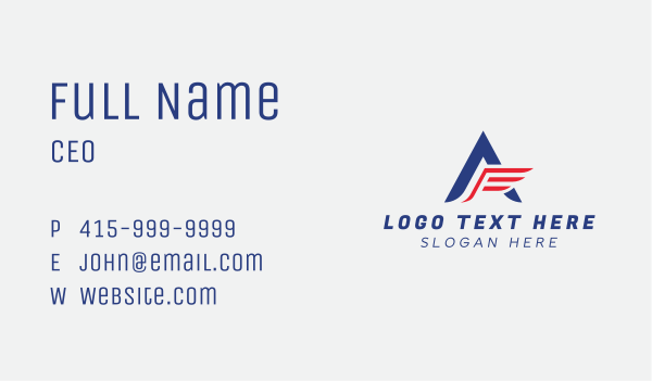 Fast Wing Delivery Business Card Design Image Preview