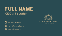 Stylish Jewelry Shield Business Card Design