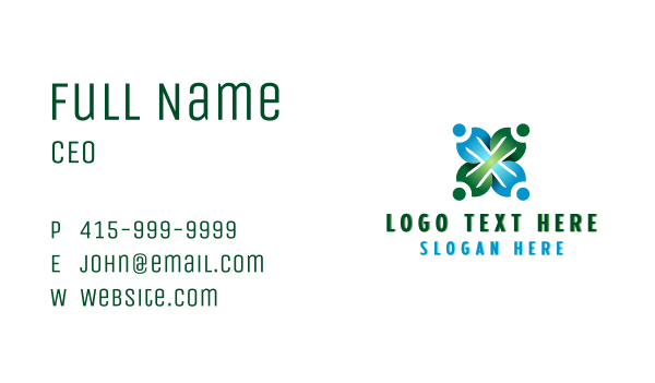 Volunteer Charity Group Business Card Design Image Preview