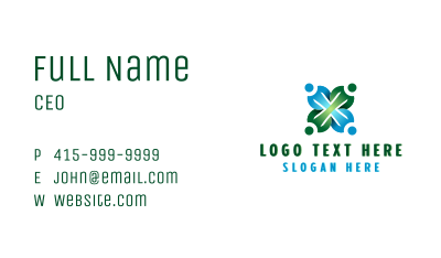 Volunteer Charity Group Business Card Image Preview