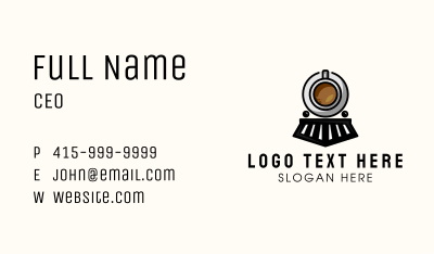 Coffee Train Business Card Image Preview
