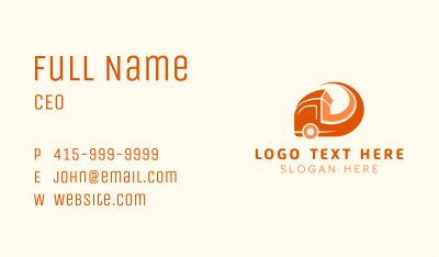 Fast Cargo Trucking Business Card