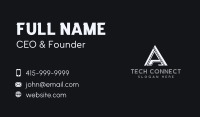 Cyberspace Tech Letter A Business Card Image Preview