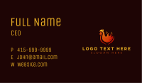 Flame Barbeque Chicken Business Card Image Preview