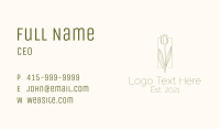 Minimalist Tulip Sketch Business Card Image Preview