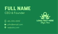 Green Eco Security Lock Business Card Image Preview