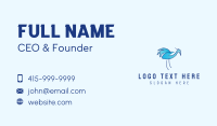 Blue Crane Bird  Business Card Preview