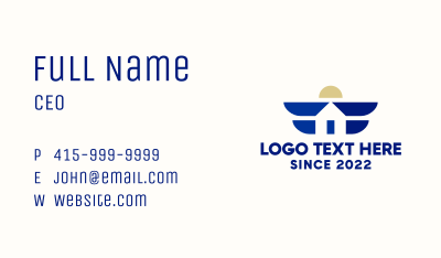 House Wings Real Estate Business Card