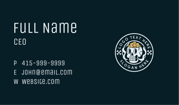 Hipster Skull Streetwear Business Card Design Image Preview