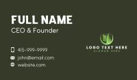 Grass Plant Landscaping Business Card Preview