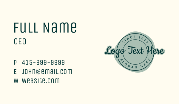 Elegant Planner Business Wordmark Business Card Design Image Preview