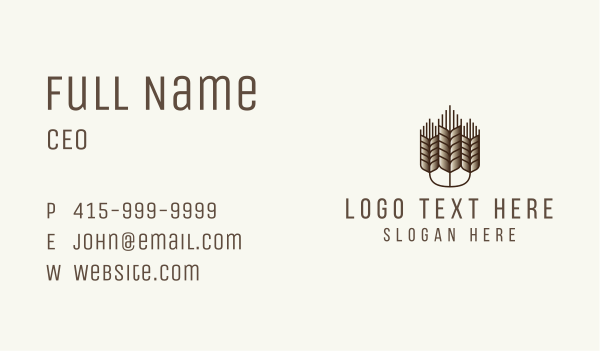 Organic Produce Farmer Business Card Design Image Preview