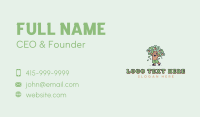 Peach Tree Garden Business Card Design