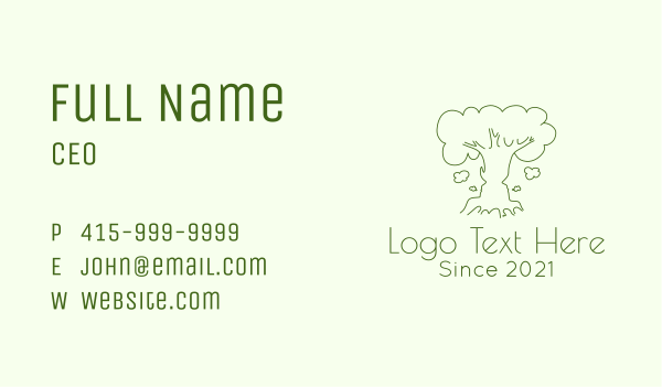 Human Tree Psychology Business Card Design Image Preview