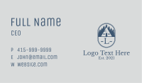 Vintage Cabin Emblem Business Card Image Preview