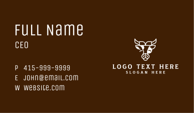 Minimalist Cow Farm Business Card Image Preview