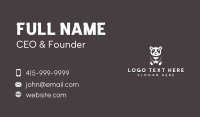 Panda Dental Tooth Business Card Design