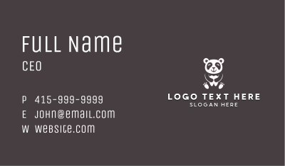 Panda Dental Tooth Business Card Image Preview