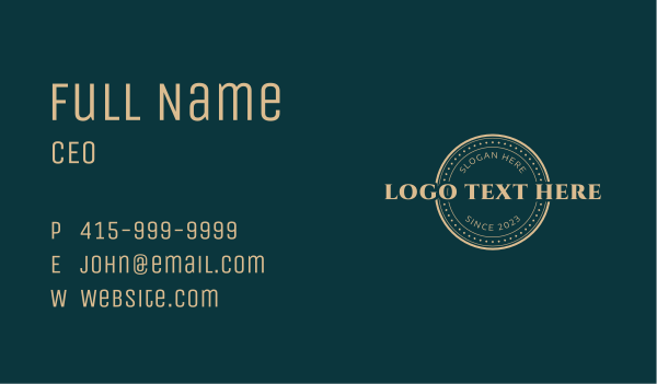 Gold Elegant Firm Business Card Design Image Preview