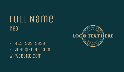 Gold Elegant Firm Business Card Image Preview