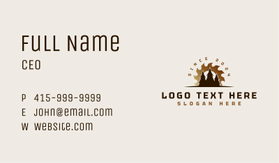 Sawmill Tree Woodworking Business Card Image Preview