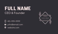 Palm Leaf Florist Business Card Image Preview