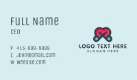 Love Wedding Wordmark Business Card