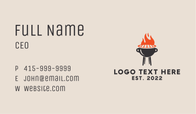 Food Grill Restaurant  Business Card Image Preview
