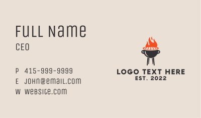 Food Grill Restaurant  Business Card Image Preview