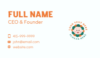 Cute Baby Flower Business Card Design