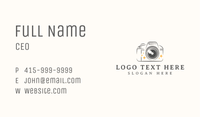 Photography Camera Lens Business Card Image Preview