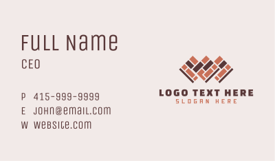 Tile Brick Flooring Business Card Image Preview