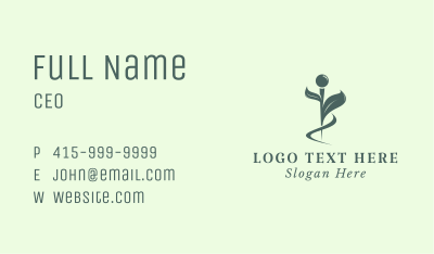 Needle Therapy Acupuncture Business Card