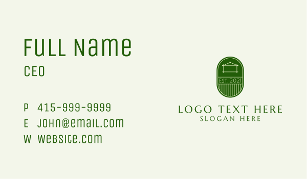 House Realty Contractor  Business Card Design Image Preview