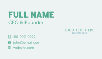 Elegant Minimalist Wordmark Business Card Image Preview