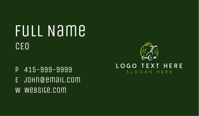 Plant Lawn Mower Business Card Image Preview