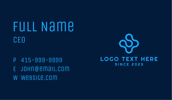 Liquid Blue Cross Business Card Design Image Preview