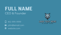 Fox Wolf Varsity Business Card Preview