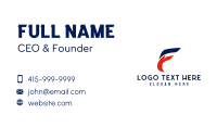 Logistics Transport Letter F Business Card Image Preview