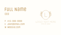 Floral Wreath Event Letter Business Card Image Preview