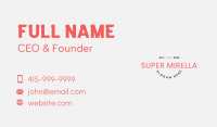 Quirky Business Wordmark Business Card Image Preview