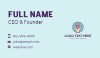 Photographer Hand Camera Lens Business Card Preview