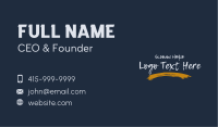 Freestyle Brush Wordmark Business Card Image Preview